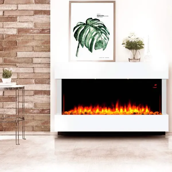 Electric fireplace set scene2