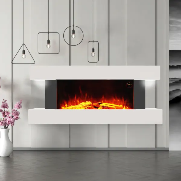 Electric fireplace set scene3