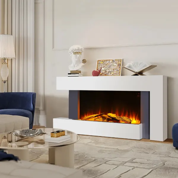 Electric fireplace set scene4