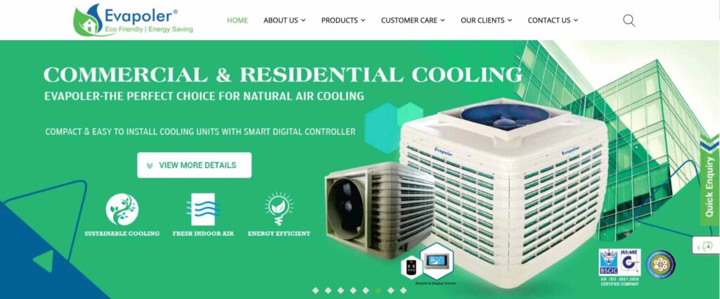 Evapoler air cooler