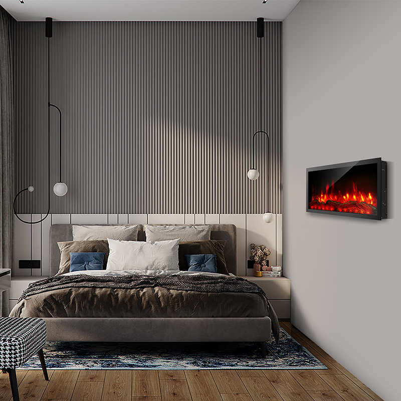 Wall-Mounted Electric Fireplace