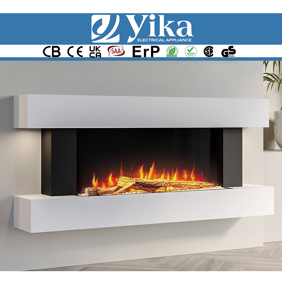 Wooden Wall Mounted Electric Fireplace