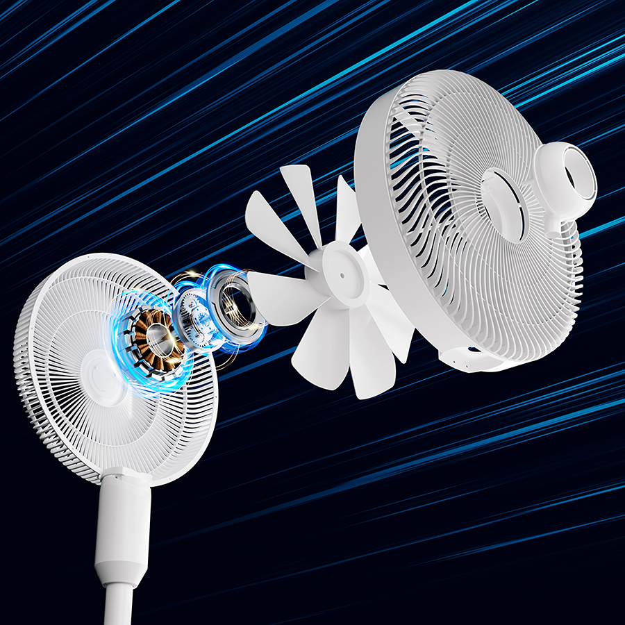 components of misting fan