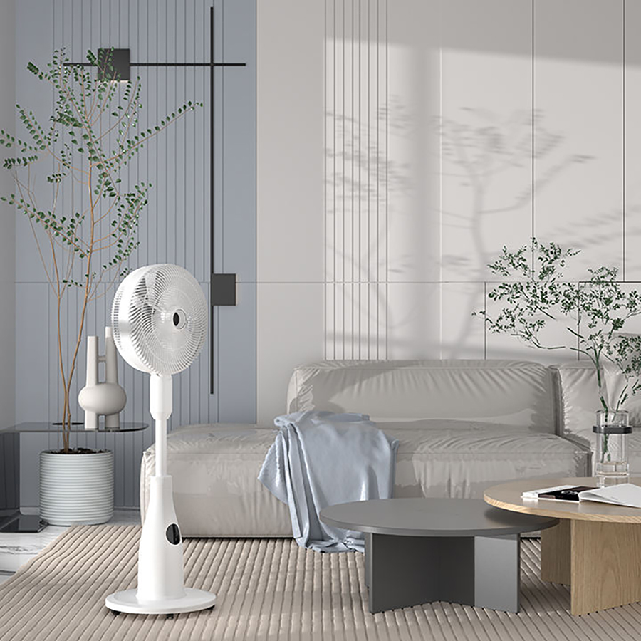 misting fan in a house