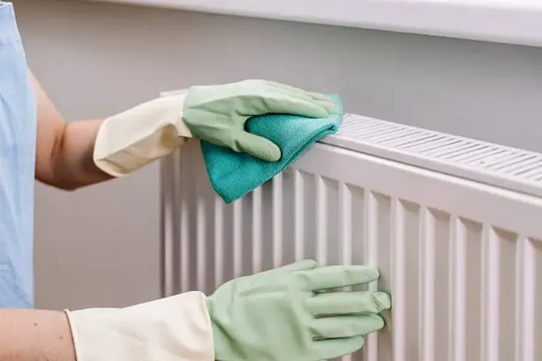 Maintenance of a home heating radiator during cold winter months
