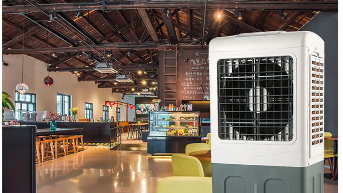commercial air cooler in mall