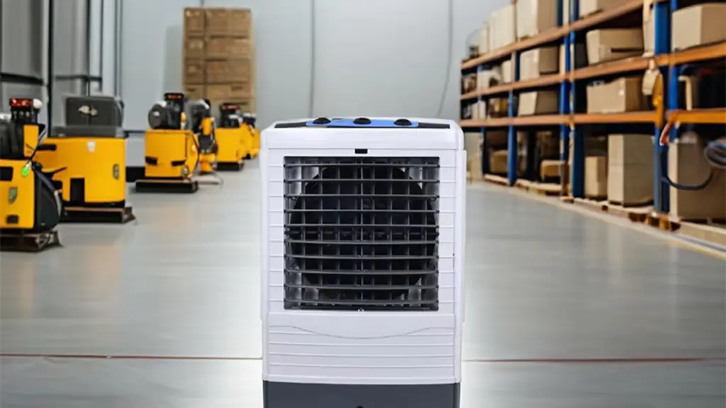 Enfriador de aire evaporativo para refrigeración de almacenes